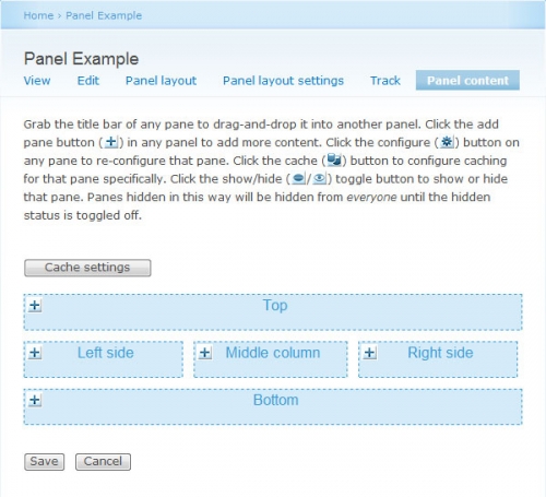 Panel content Panel content
